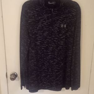 Under Armour Heatgear, quarter zip athletic shirt, fitted, size XL